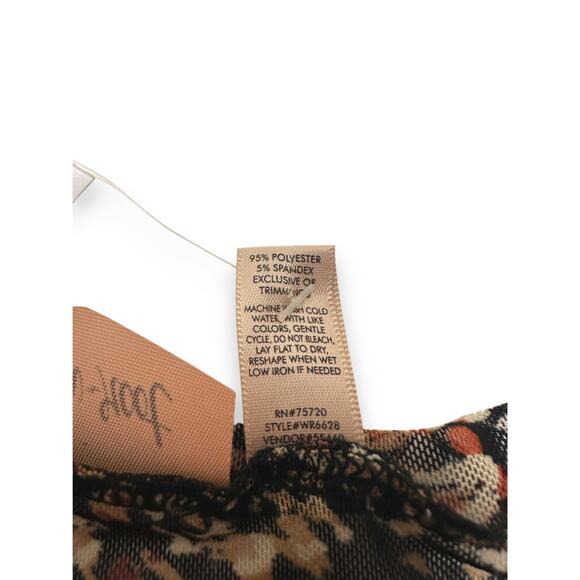 Willow & Root Abstract Print Long Sleeve Sheer Top Size Large - Picture 8 of 8